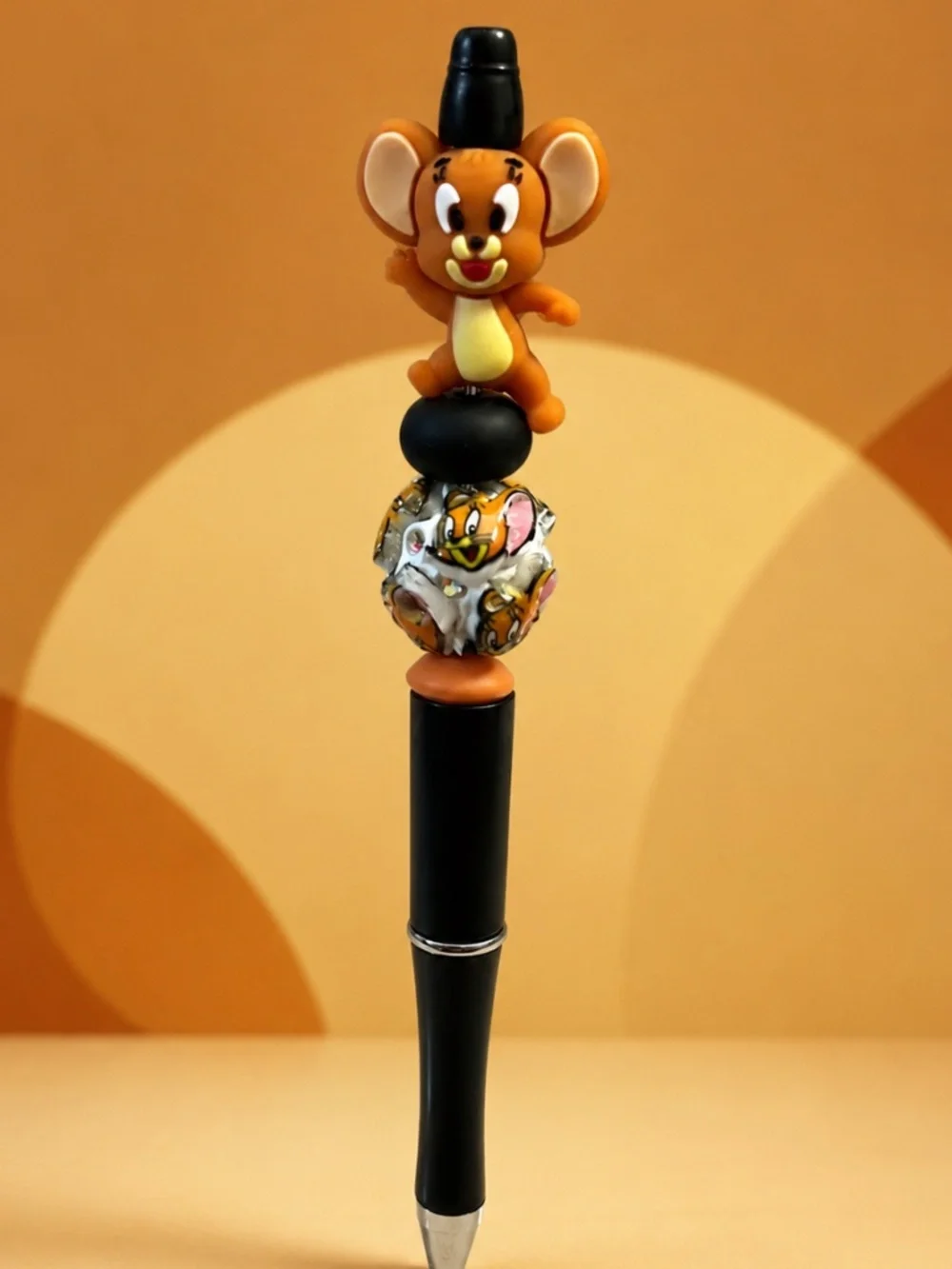 Classic Cartoon Mouse Handmade Beaded Decorative Pen